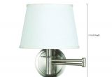 Flambeau Lamps Kenroy Home 21011bs Sheppard Wall Swing Arm Lamp Brushed Steel