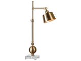 Flambeau Lamps Uttermost Laton Brushed Brass Task Desk Lamp Ut299821