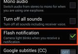 Flashing Light Notification Enable Led Flash Alerts for Calls Notifications On Galaxy Devices