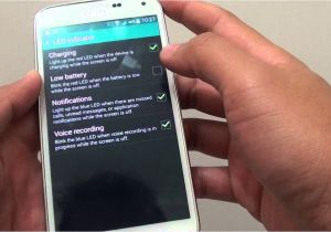 Flashing Light Notification Samsung Galaxy S5 How to Enable Disable Blue Led Notification Light