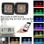 Flashing Lights when Phone Rings 12w 3×3 Inch Smart Phone Ios android Blue tooth Control Rgb Halo