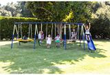 Flexible Flyer Backyard Swingin Fun Metal Swing Set Flexible Flyer Swing Sets