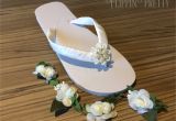 Flip Flop Decorating Ideas for Wedding Bridal Flip Flops Sandals Beach Wedding Boho Wedding Flower Flip