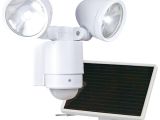 Flood Light with Camera Maxsa Innovations Bright Dual Head solar Security Light White