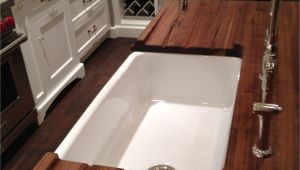 Floor and Decor Wood Countertops Maple Wood Plank Counter top Mixed White Fiberglass Apron Sink