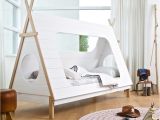 Floor Beds for toddlers Australia Kids Teepee Cabin Bed In White solid Pine Decor Id