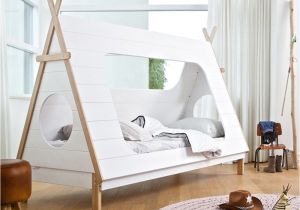 Floor Beds for toddlers Australia Kids Teepee Cabin Bed In White solid Pine Decor Id