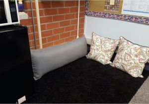 Floor Cushion with Backrest Body Pillow as A Backrest Against the Wall Flexible Seating Mrs