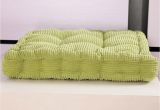 Floor Cushion with Seat Back Thick Corduroy Elastic Seat Cushions Winter Office Student Chair