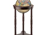 Floor Globe with Brass Stand the Illuminated Lancaster Floor World Globe Showcases A Classic