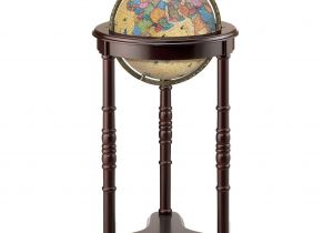 Floor Globe with Brass Stand the Illuminated Lancaster Floor World Globe Showcases A Classic