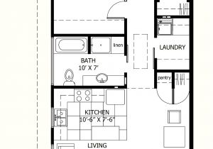 Floor Plans for 24×36 House I Like This One because there is A Laundry Room 800 Sq Ft Floor
