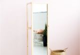 Floor Standing Picture Frames Diy Wooden Floor Standing Mirror with Useful Shelf Pinterest