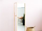 Floor Standing Picture Frames Diy Wooden Floor Standing Mirror with Useful Shelf Pinterest