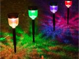 Flower Bed Lights 2018 solar Powered Lights Outdoor Changing Led Path Lights Garden