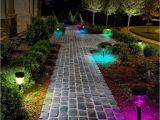 Flower Bed Lights 2018 solar Powered Lights Outdoor Changing Led Path Lights Garden