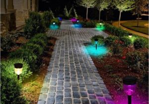 Flower Bed Lights 2018 solar Powered Lights Outdoor Changing Led Path Lights Garden