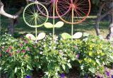 Flower Plate Garden Art Bicycle Wheel Garden Art Recycle Those Bicycle Tire Frames Painted