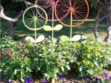 Flower Plate Garden Art Bicycle Wheel Garden Art Recycle Those Bicycle Tire Frames Painted