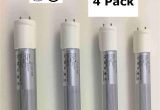 Fluorescent Light Bulbs Sizes 4 Pack Of Neilite 4 Foot 22 Watt Bright Led Replacement Bulb for