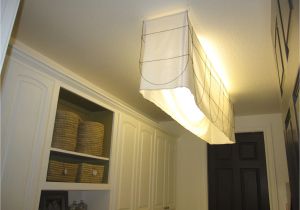 Fluorescent Light Covers Fabric How to Cover An Ungly Fluorescent Light Fixture