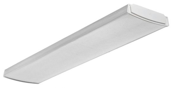 Fluorescent Light Covers Wrap Around Lithonia Lighting 4 Ft Flush Mount Ceiling White Led Wraparound