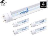 Fluorescent Light tombstone Hyperikon T8 Led Light Tube 4ft 18w 40w Equivalent 6000k Super