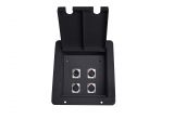 Flush Floor Receptacles Elite Core Fb4 Recessed Floor Box with 3 Xlrf 1 Ethernet Pass