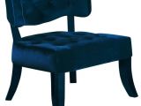 Flynn Navy Blue Accent Chair Meridian Furniture Charlotte Modern Navy Blue Velvet