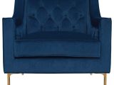 Flynn Navy Blue Accent Chair Nolan Navy Blue Club Chair by Kosas Home Contemporary