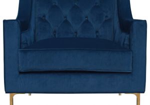 Flynn Navy Blue Accent Chair Nolan Navy Blue Club Chair by Kosas Home Contemporary