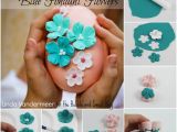 Foam Pads for Flower Making Bubble and Sweet Easy to Make Blue Fondant Flowers Cakedecorating