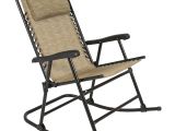 Fold Out Rocking Lawn Chair Patio Chair Webbing Material Red Rocking Chair Outdoor Furniture