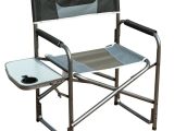 Folding Tall Directors Chair with Side Table Timber Ridge Aluminum Portable Director S Folding Chair with Side