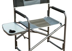 Folding Tall Directors Chair with Side Table Timber Ridge Aluminum Portable Director S Folding Chair with Side