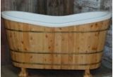 Foot Bathtub Wood Wooden Bathtubs