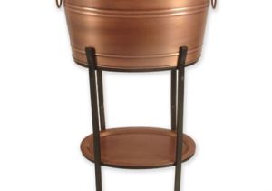 Foot soaking Tub Bed Bath and Beyond Copper Beverage Tub with Tray and Stand