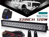 Ford F250 Light Bar Amazon Com Dot 22 24inch 120w Led Light Bar Combo Grill Windshield