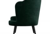 Forest Green Accent Chair Chantal Scallop Velvet Accent Chair Dark forest Green