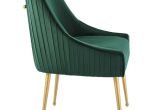 Forest Green Accent Chair forest Green Velvet Pleated Back Dining Accent Chair