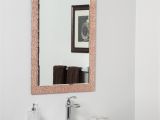 Frameless Mirror Clips Decorative Copper Brown Leaf Modern Bathroom Mirror Modern Bathroom Mirrors