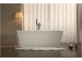 Free Standing Center Drain Bathtub Shop Azzuri Adele 59" Free Standing Acrylic soaking Tub