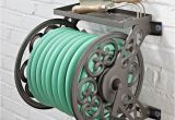 Free Standing Hose Reel Decorative Garden Water Hose Reel Wall Mount organizer Outdoor 125ft Shelf