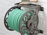 Free Standing Hose Reel Decorative Garden Water Hose Reel Wall Mount organizer Outdoor 125ft Shelf