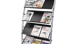 Free Standing Rotating Magazine Rack Alba Large Mobile Literature Display 5 Levels Work tools Pinterest
