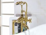Freestanding Bath Faucets Canada Classic Style Freestanding Tub Faucet Gold Plated Brass