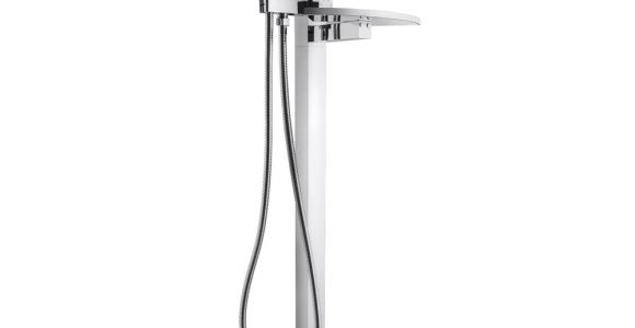 Freestanding Bath Filler Faucet Freestanding Bathtub Waterfall Style Faucet Floor Mount