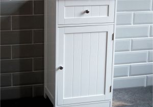 Freestanding Bathroom organiser Bathroom Cabinet 1 Door 1 Drawer Freestanding Storage Unit