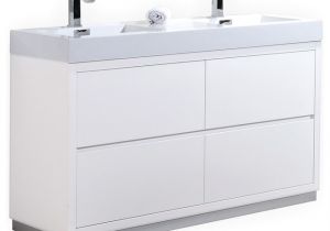 Freestanding Bathroom Vanity Ikea Kubebath Bliss Double Sink Freestanding Modern Bathroom
