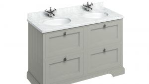 Freestanding Bathroom Vanity Units Uk Burlington Freestanding Double Vanity Unit 1300mm Dark